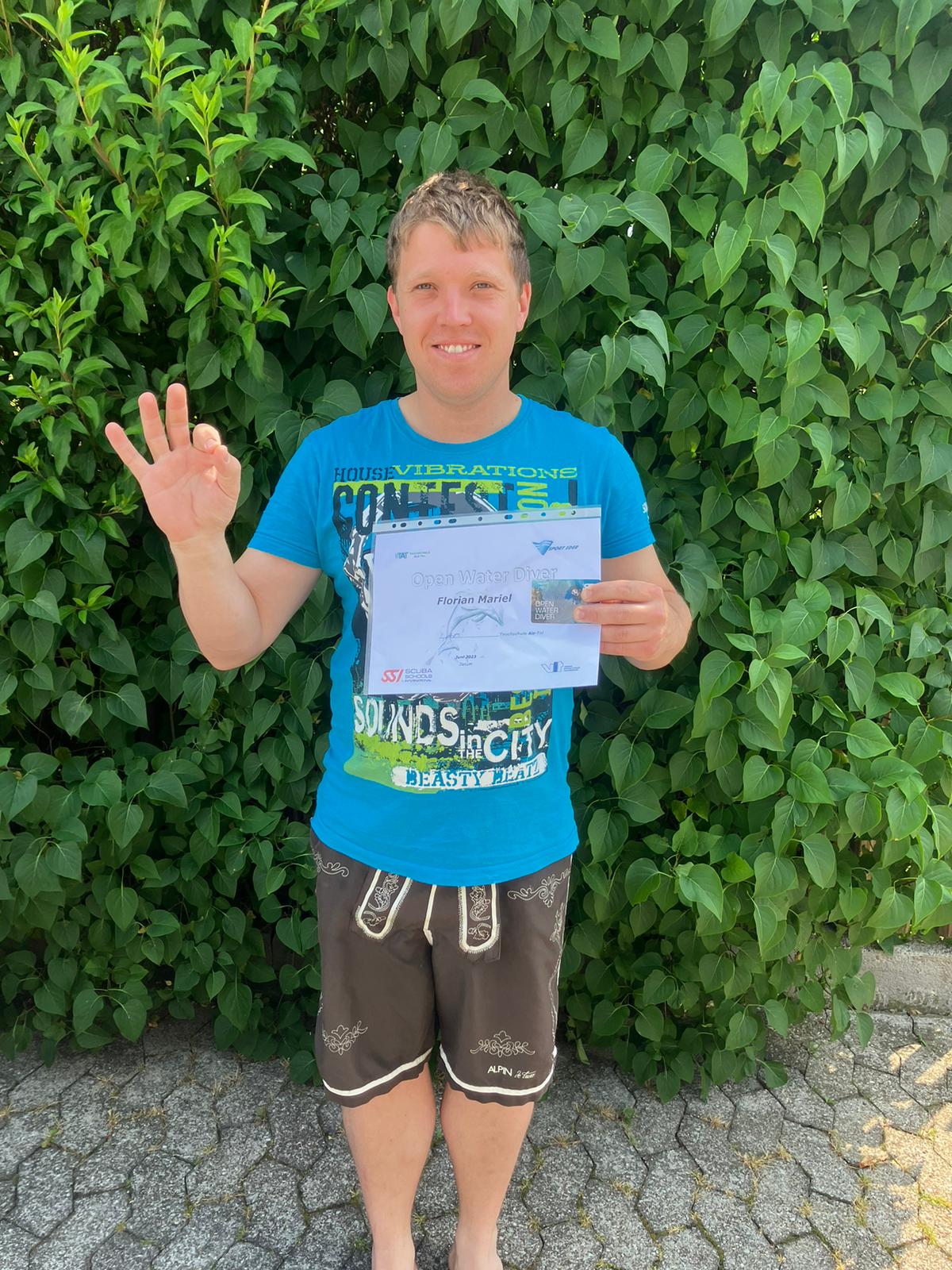 SSI OWD - Abschluss Tauchkurs Juni 2023 - Attersee