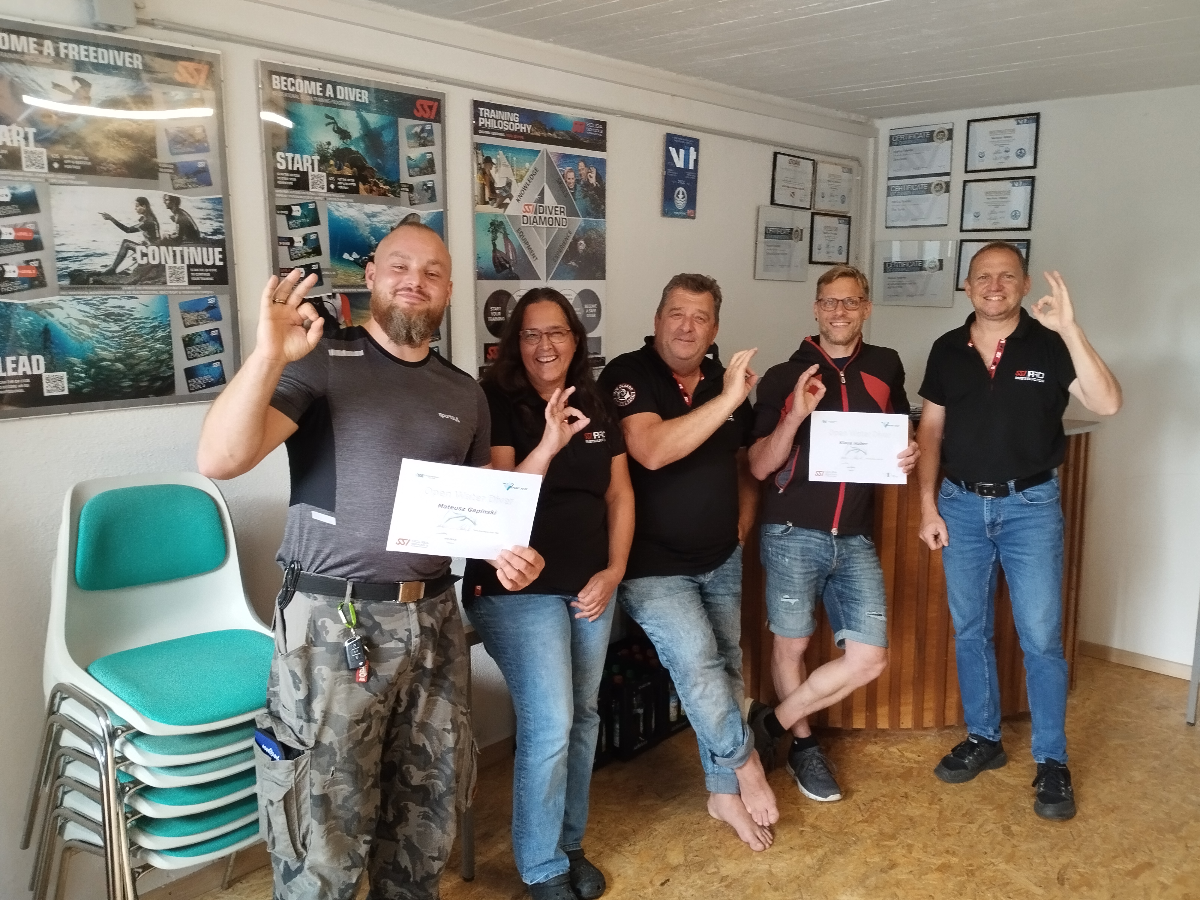 SSI OWD - Abschluss Tauchkurs Juli 2023 - Attersee